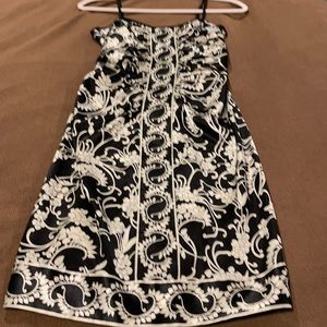 Classic black and white cocktail dress